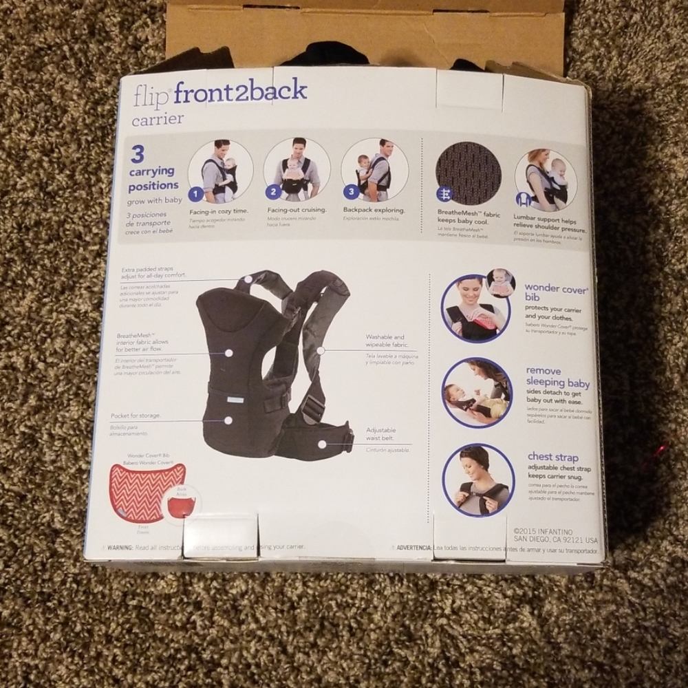 Infantino flip front 2 back carrier - Picture 2 of 4